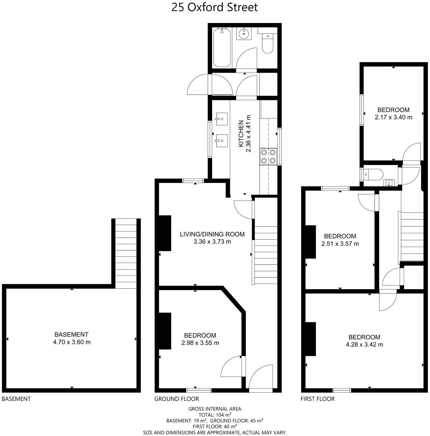 25 Oxford Street, CV32 4RA floorplan