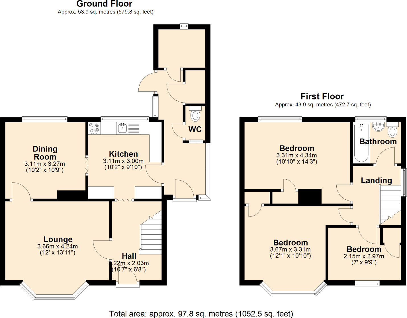Elizabeth Crescent Broseley, TF12 floorplan