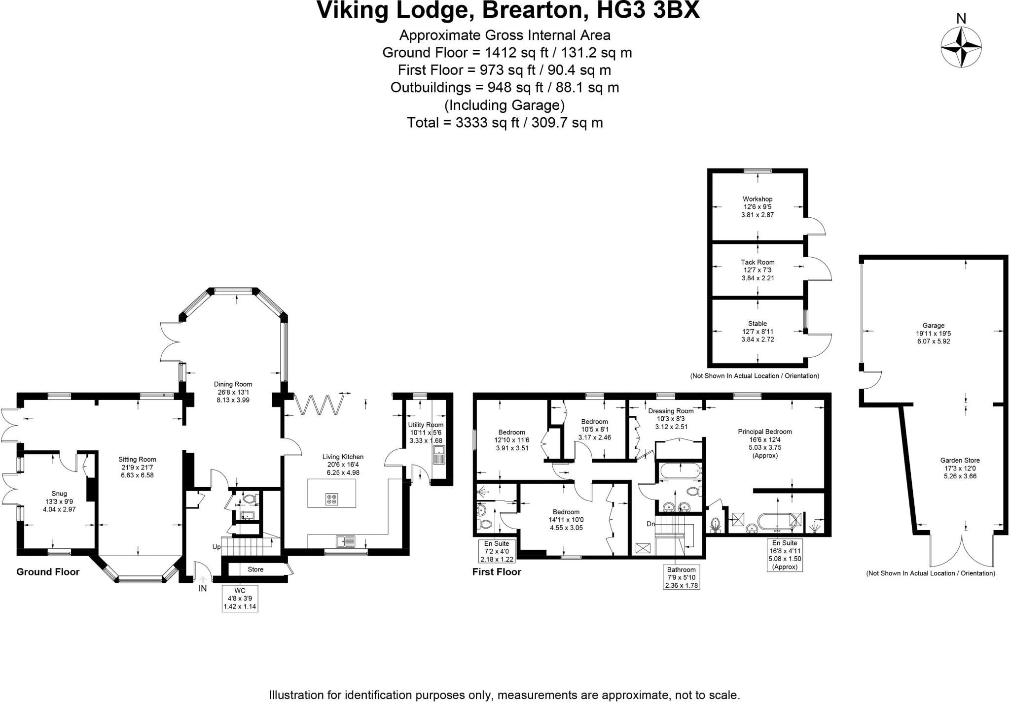 Viking Lodge, Brearton, Harrogate, North Yorkshire HG3 3BX floorplan