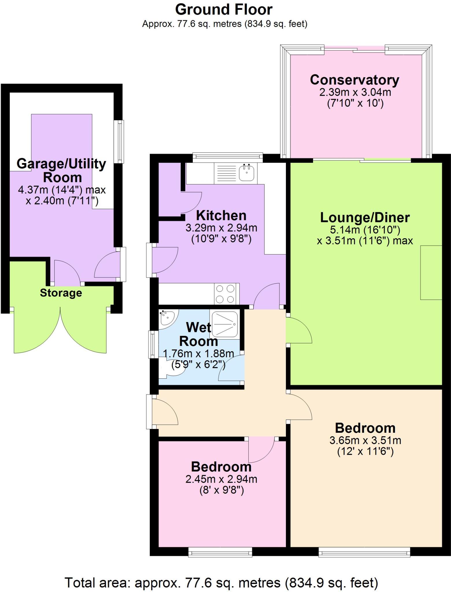 Higher Brooklands, Harrowbarrow, PL17 floorplan