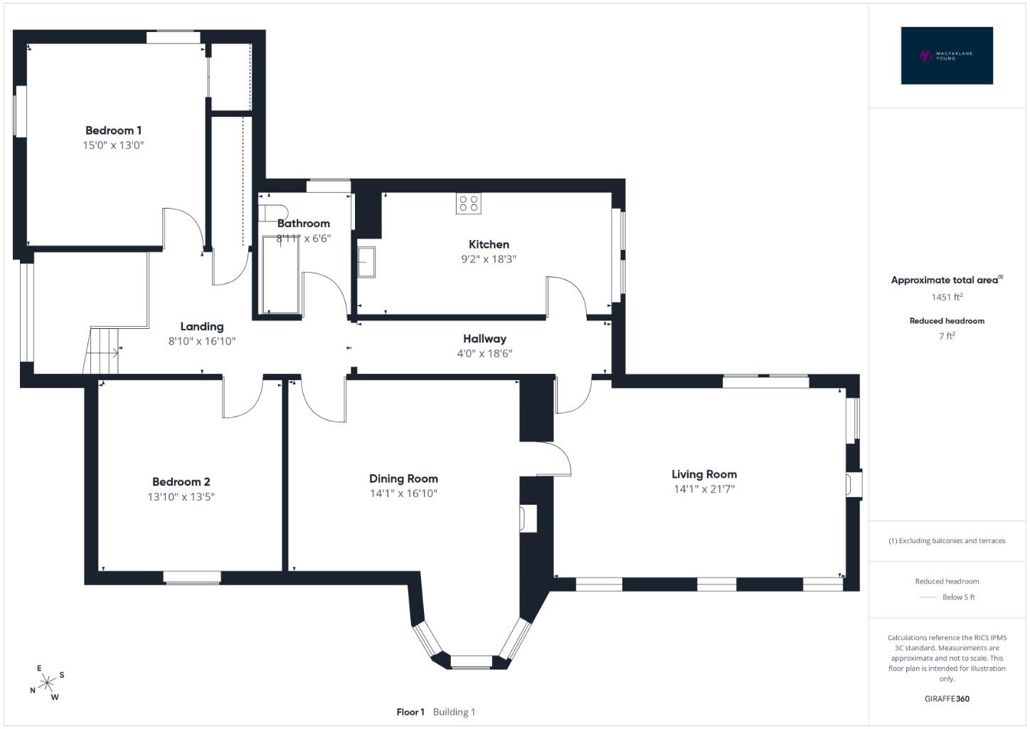 Corsebar Drive, Paisley, PA2 floorplan