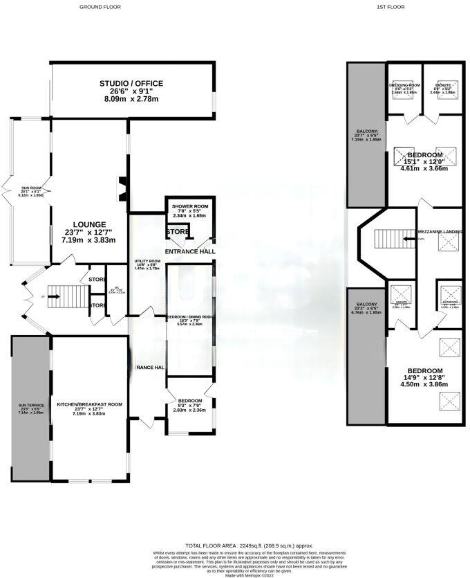48 Lowtherville Road, Ventnor, Isle of Wight, PO38 1AR floorplan