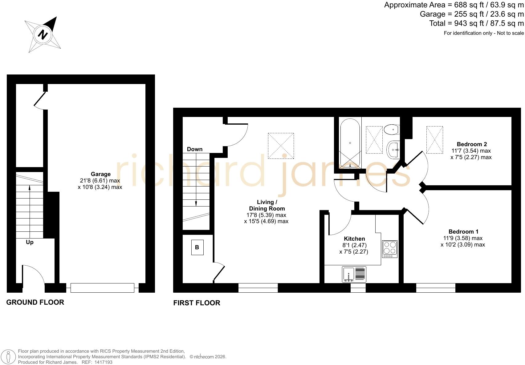 East Wichel, Swindon, SN1 floorplan