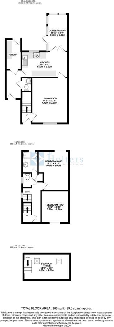 2, Dolgwenith, Llanidloes floorplan
