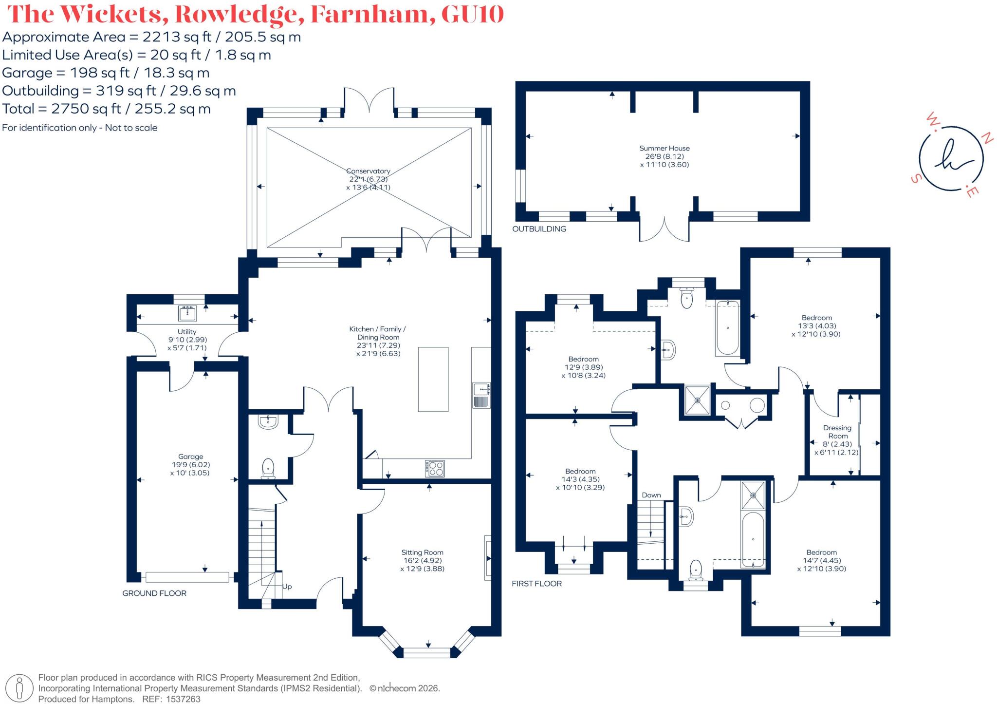The Wickets Rowledge GU10 floorplan