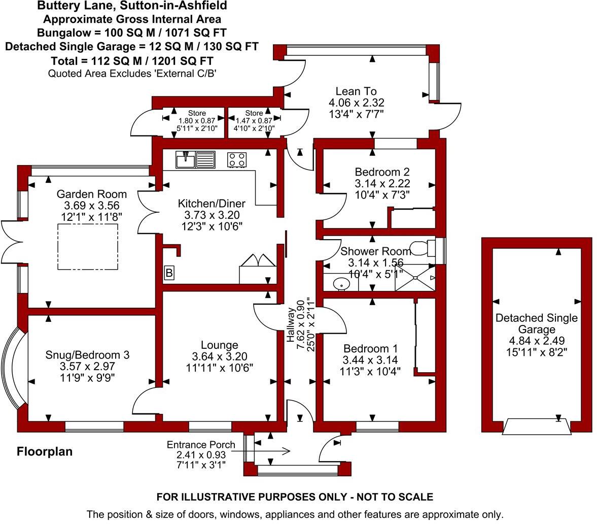 Buttery Lane, Sutton-in-Ashfield floorplan