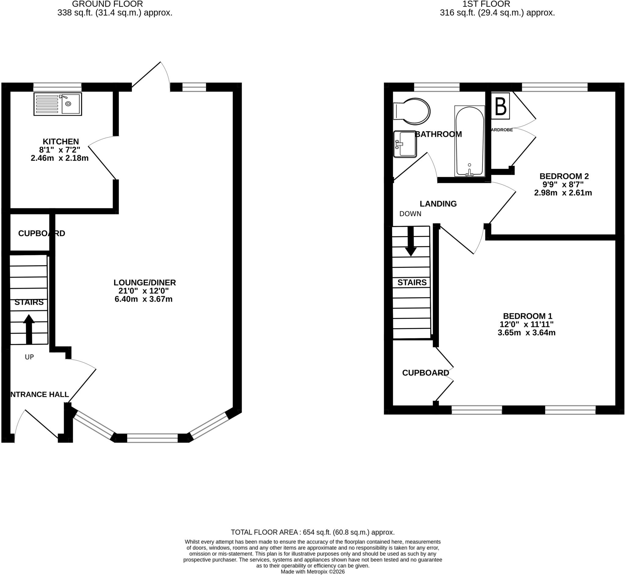 Midley Close, Allington, Maidstone, Kent floorplan