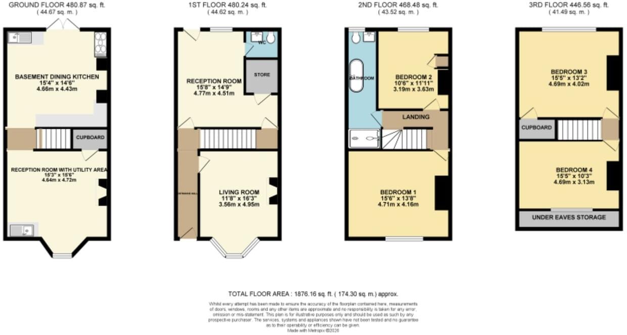 Birklands Road, Shipley, BD18 floorplan