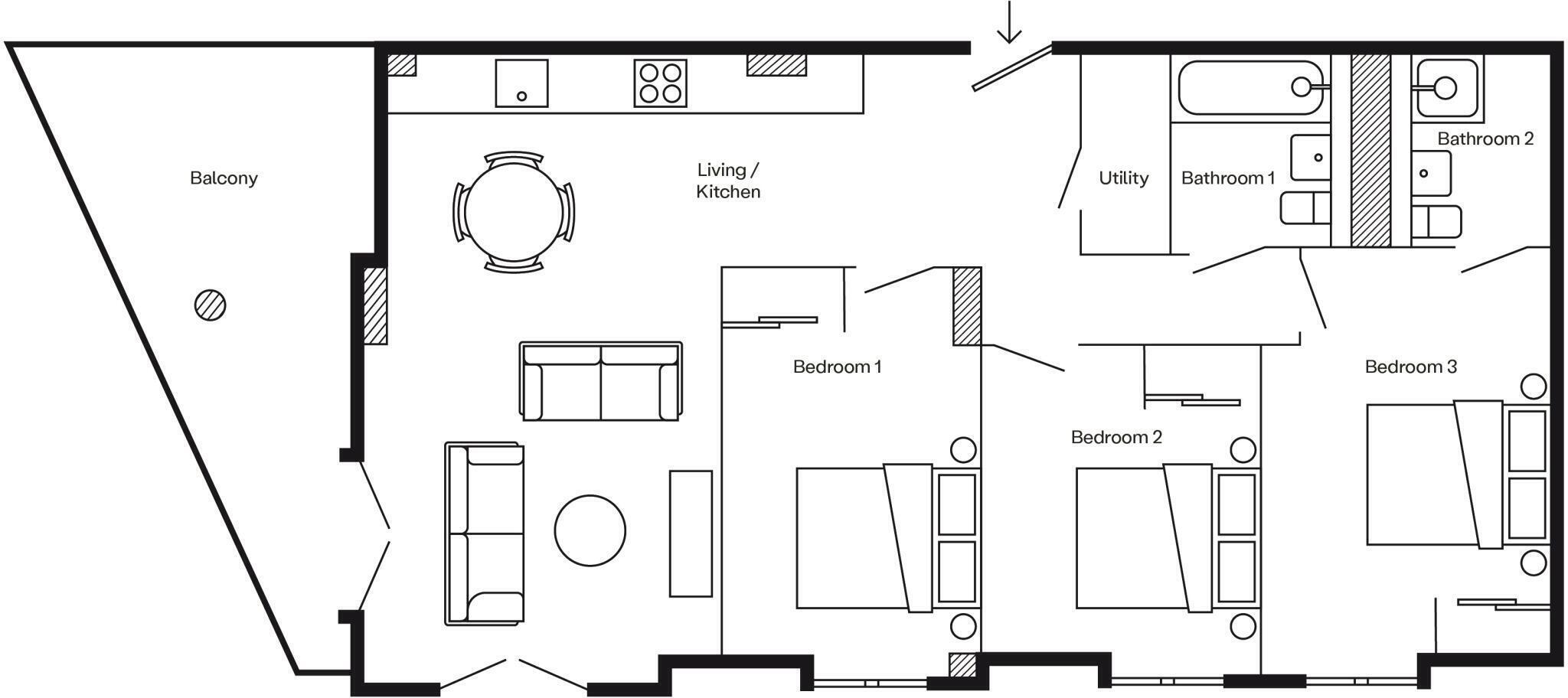 The Junction, Monk Bridge House, Whitehall, Leeds floorplan