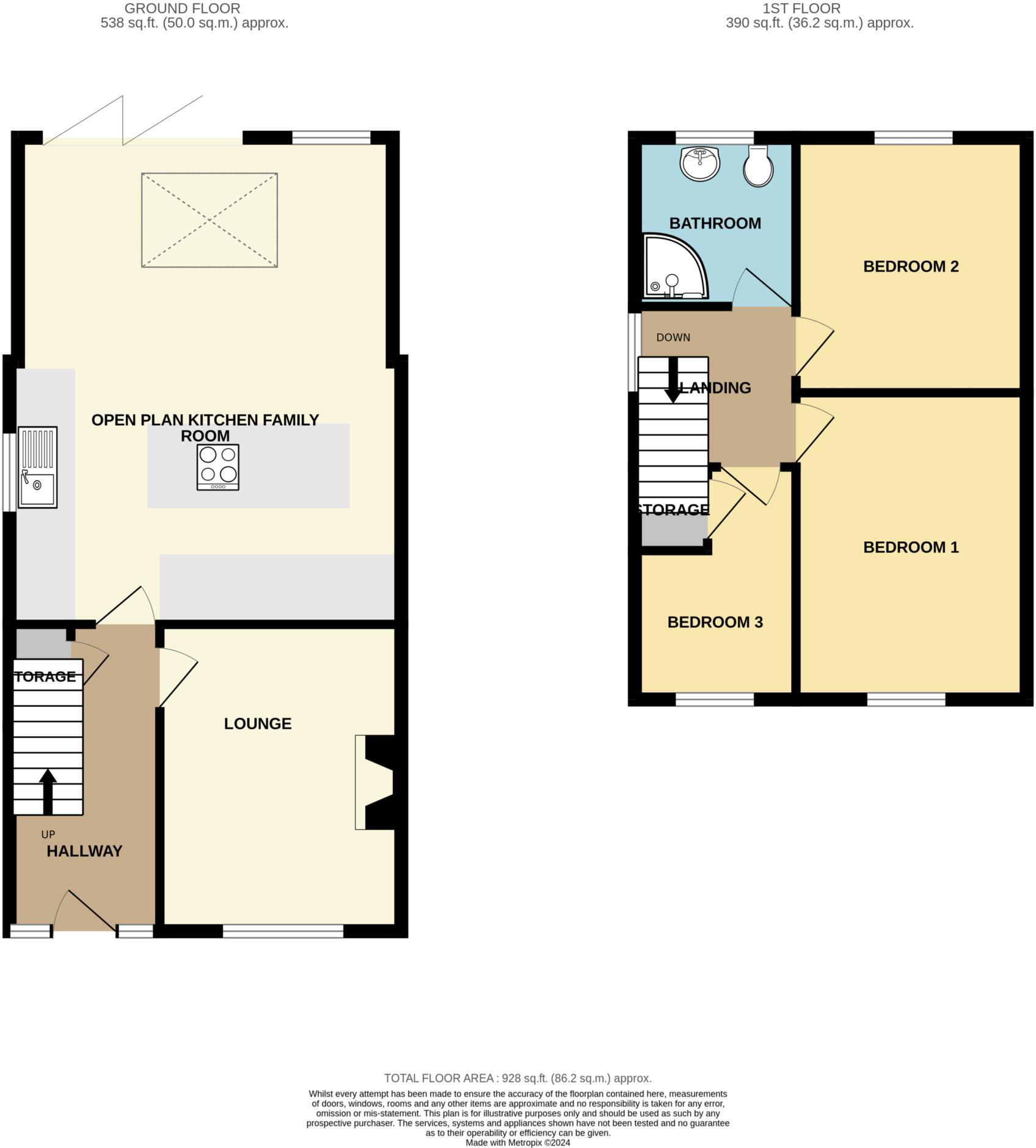 Argyll Avenue, Eastham floorplan