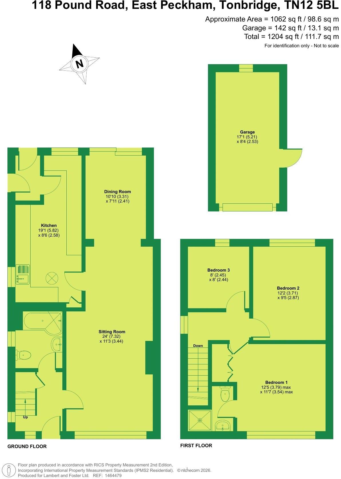 Pound Road, East Peckham floorplan
