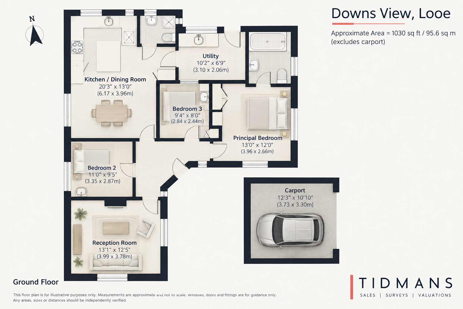 The Lookout, West Looe floorplan