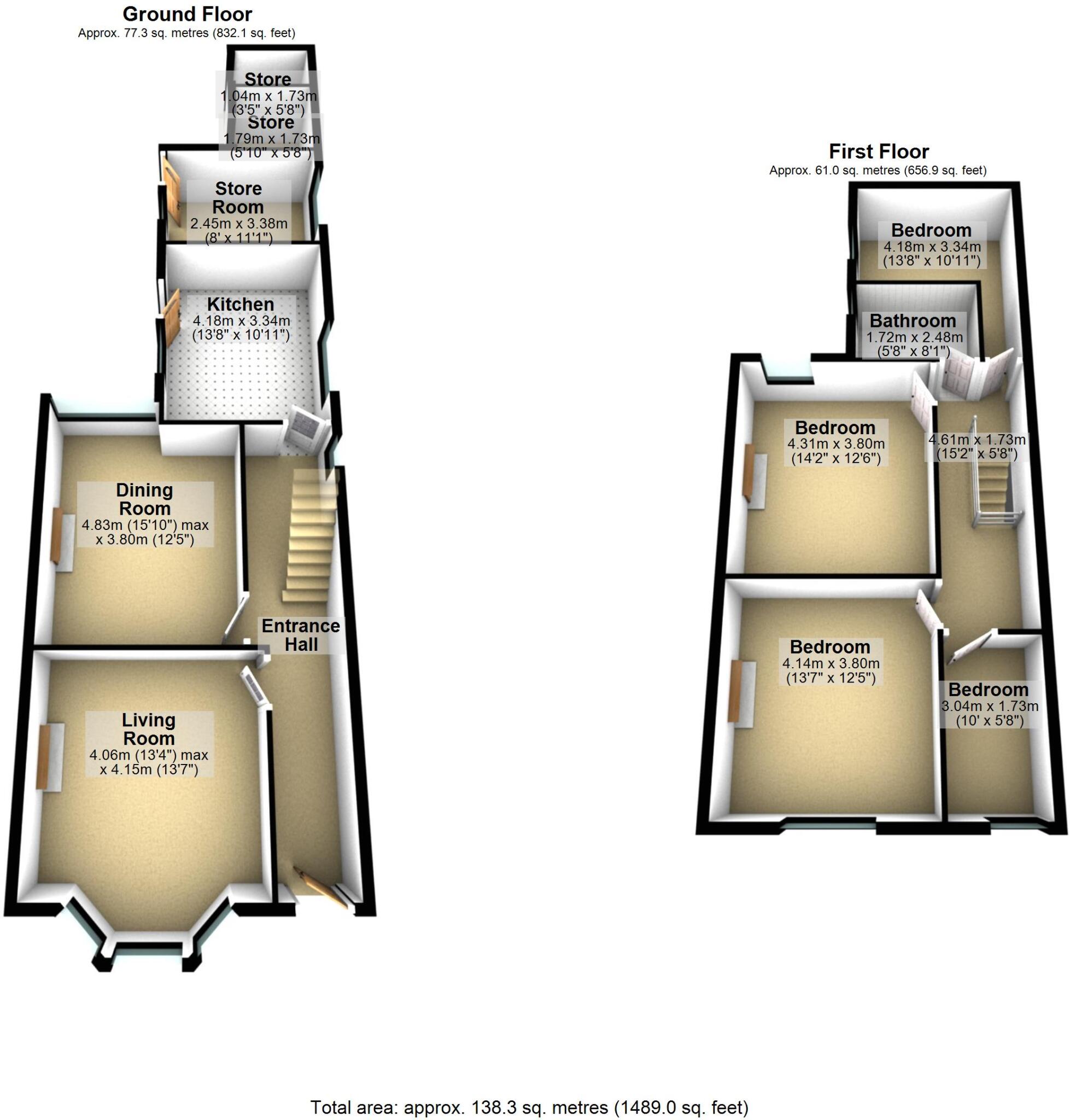 Sunny Brow Road, Middleton, Manchester, Greater Manchester, M24 floorplan