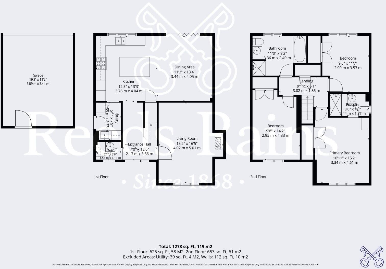 Hilary Gardens, Blackminster, Evesham, Worcestershire, WR11 floorplan