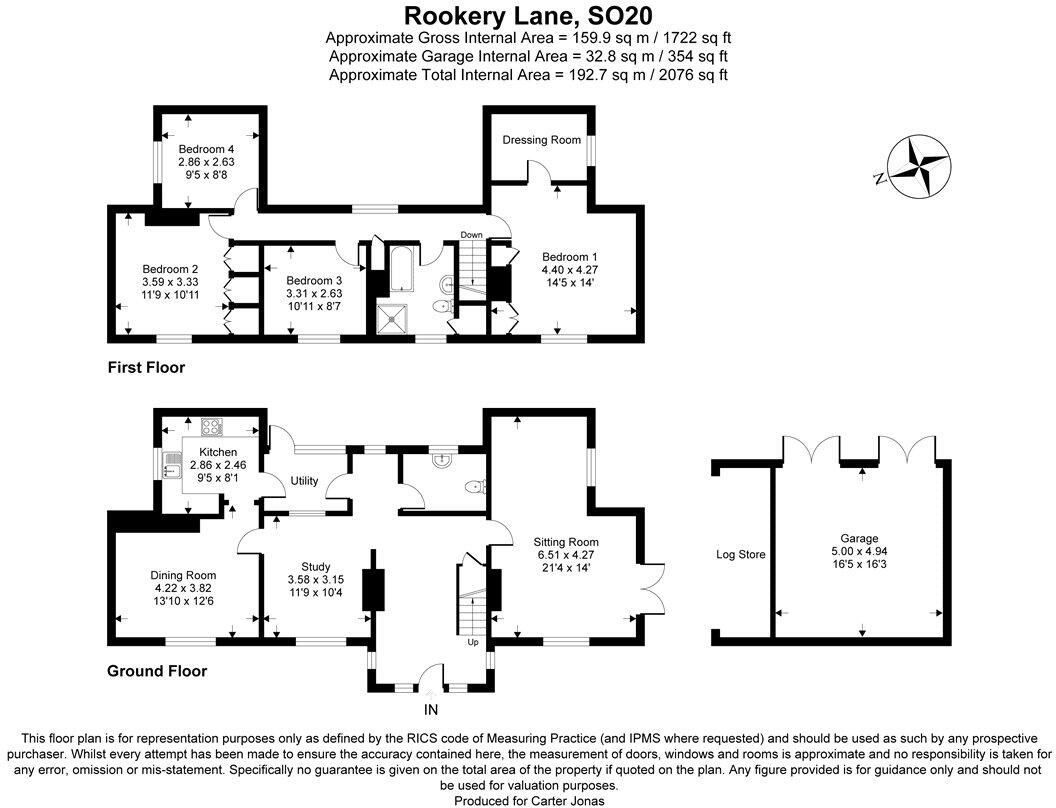 Rookery Lane, Broughton, Stockbridge, Hampshire, SO20 floorplan