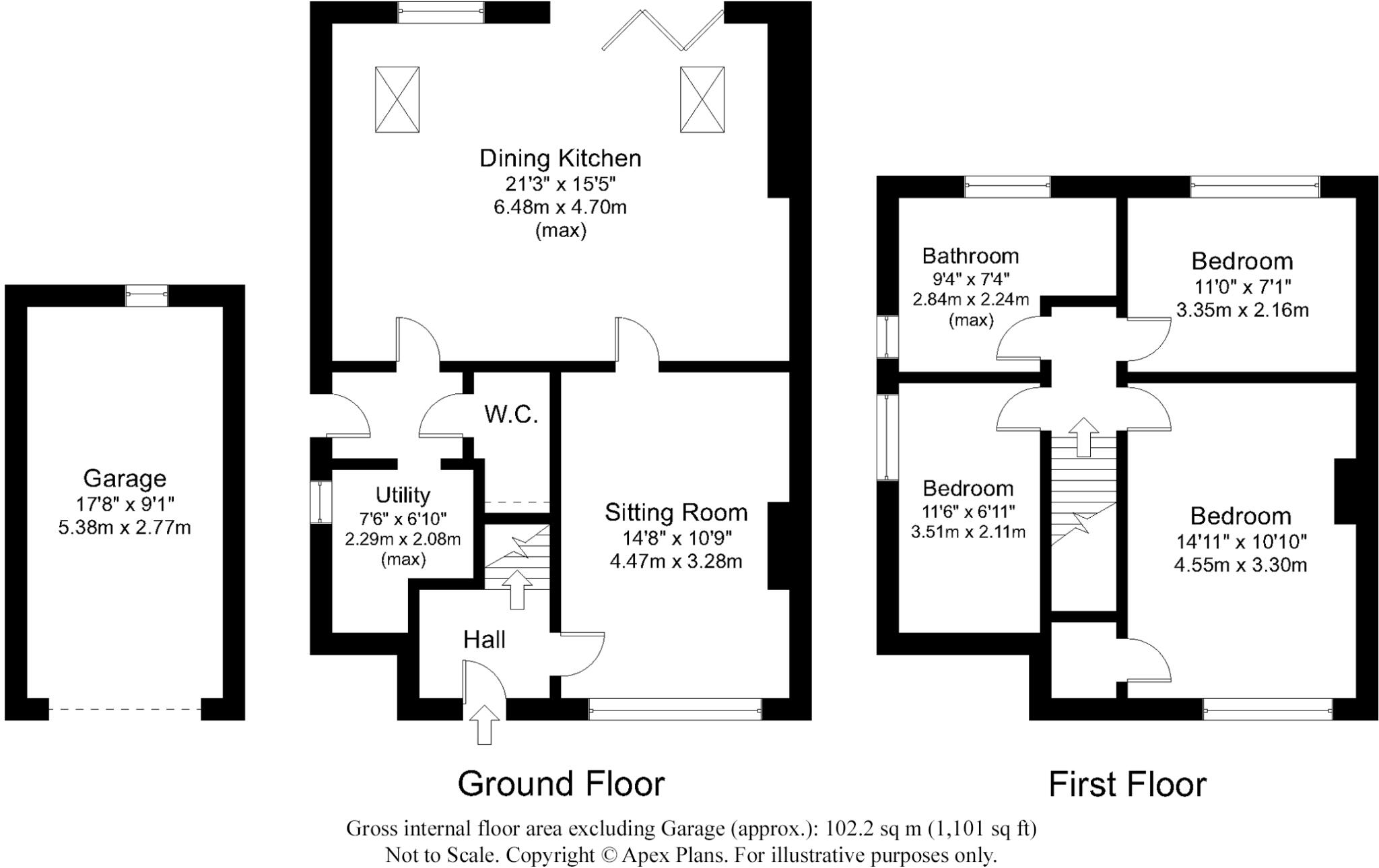 Arrows Terrace, Boroughbridge, York, North Yorkshire floorplan