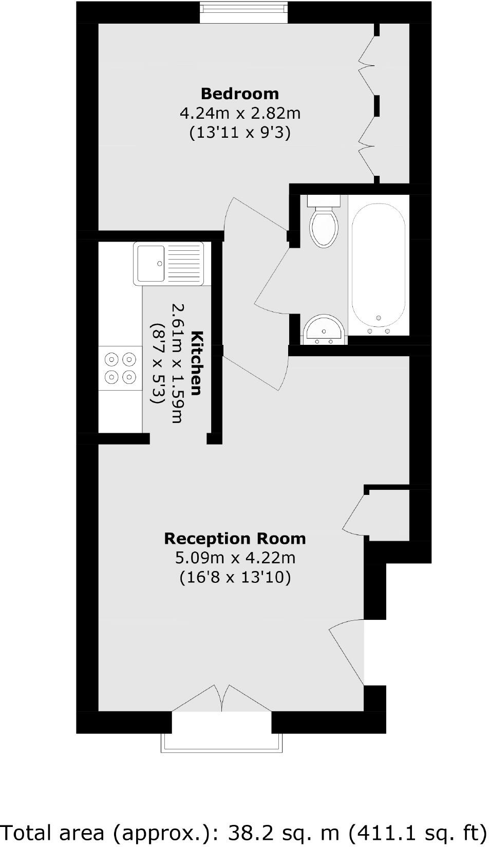 Aslett Street, Earlsfield floorplan