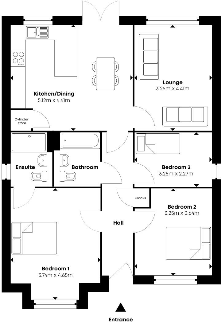The Redwing, Station Meadow, Station Road, Beckingham, Doncaster, DN10 floorplan