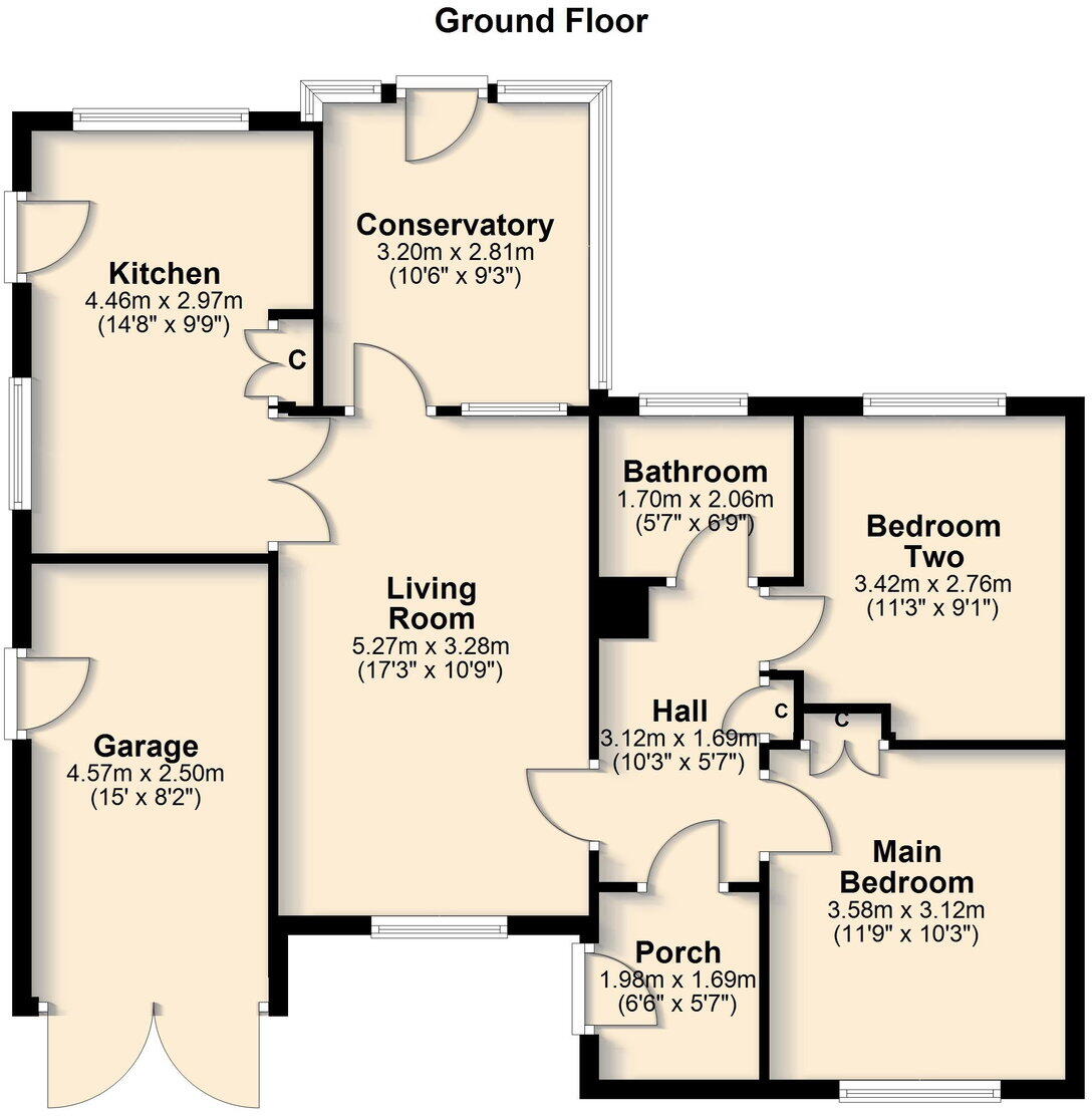 Station Road, Great Bowden, Market Harborough, LE16 7HN floorplan