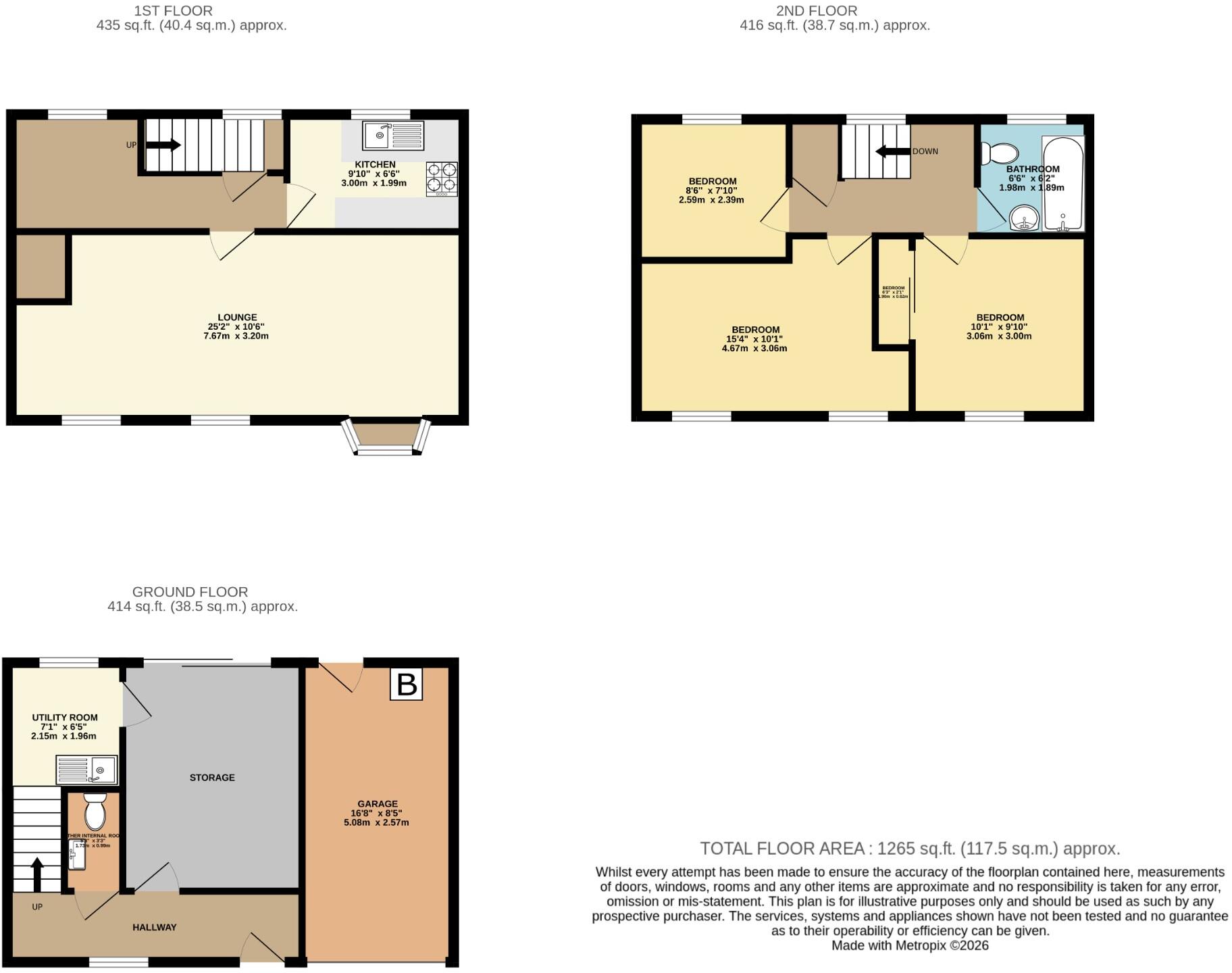 Barton Close, CM3 floorplan