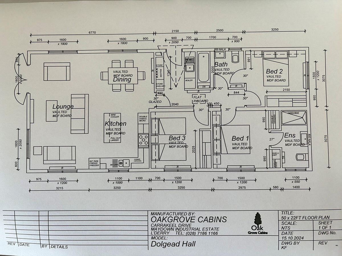 Dolgead Hall  Lodge Park, Llanfair Caereinion, Powys floorplan
