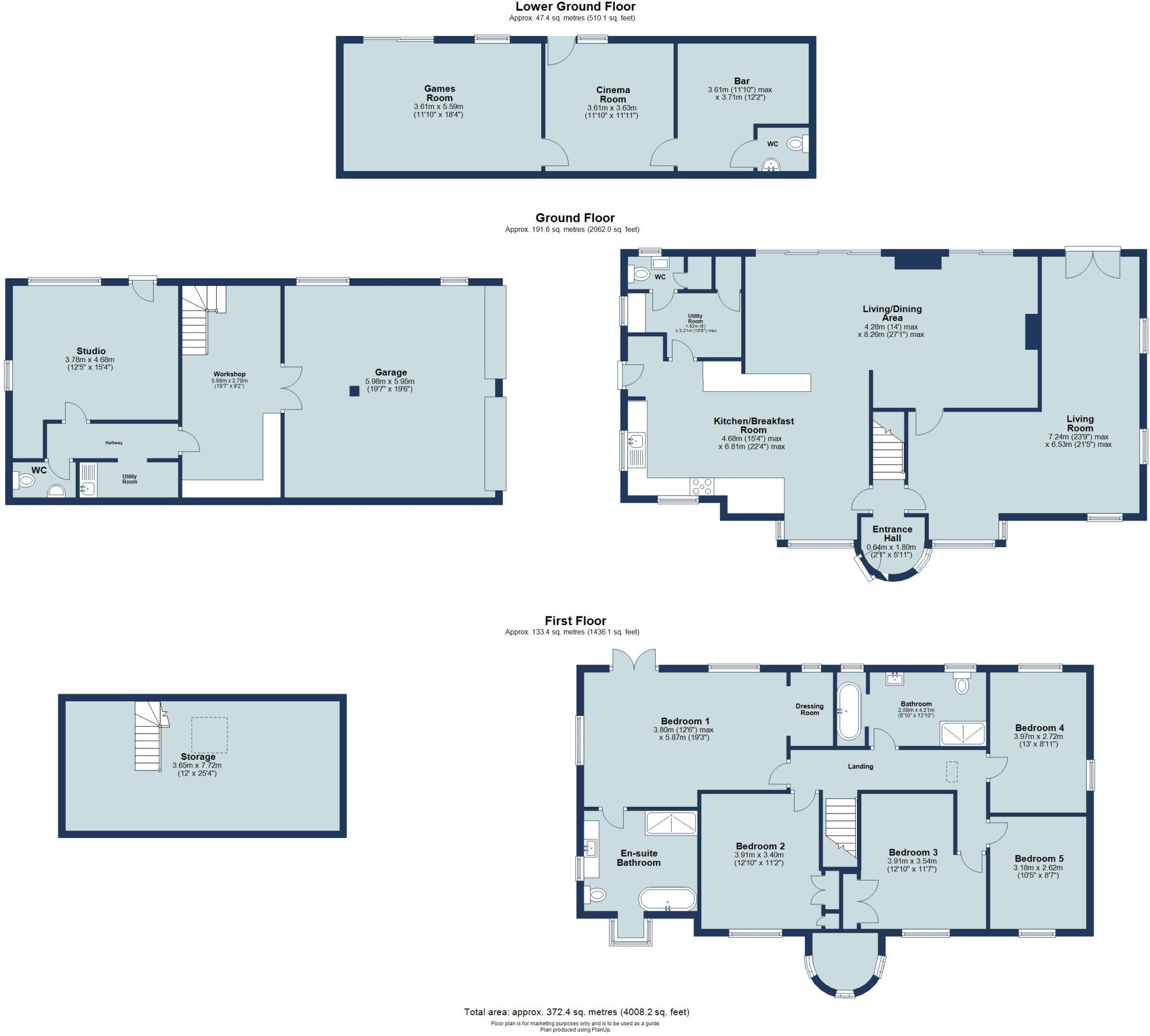 Radlett Road, Frogmore, St. Albans, Hertfordshire, AL2 floorplan