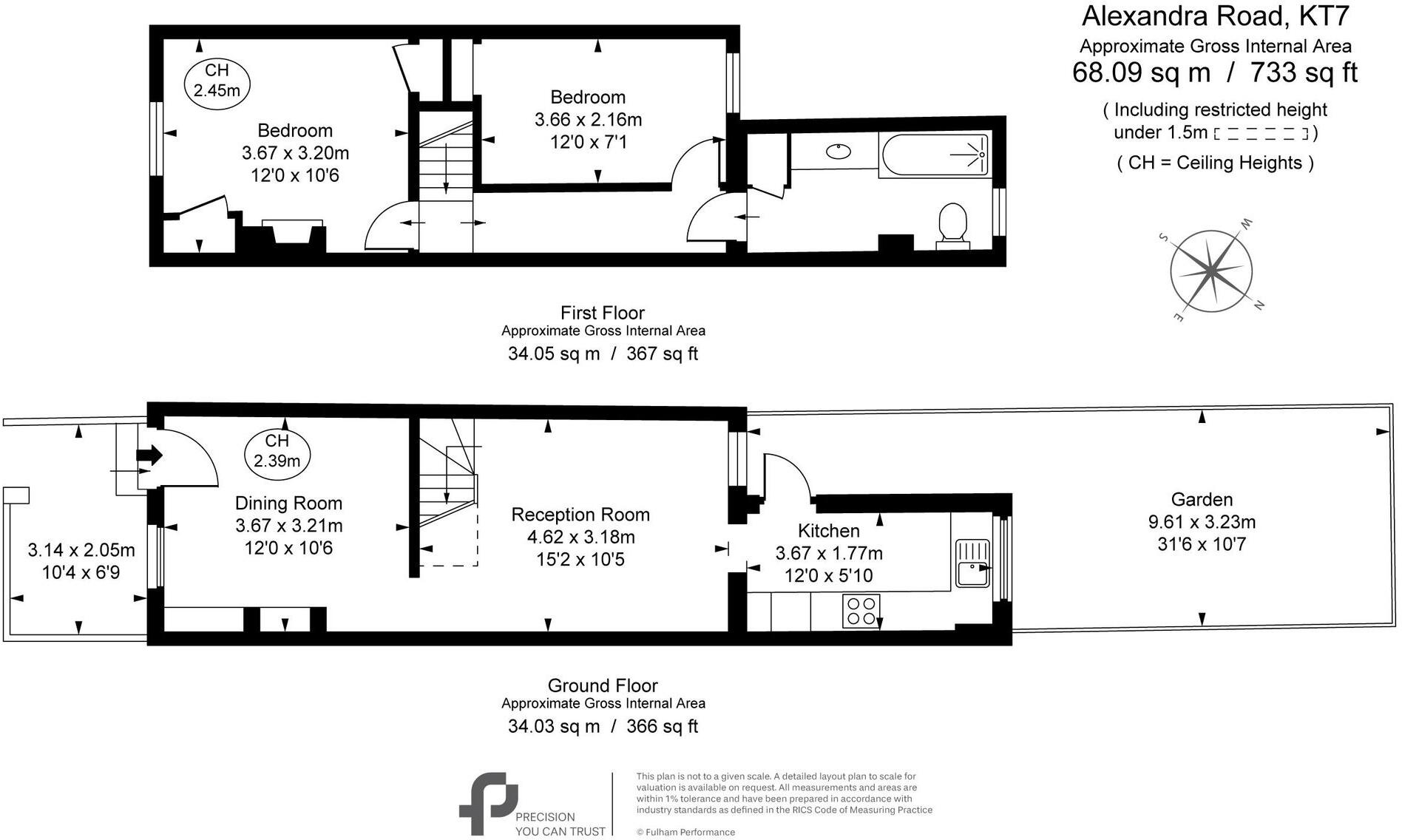 Alexandra Road, Thames Ditton, KT7 floorplan