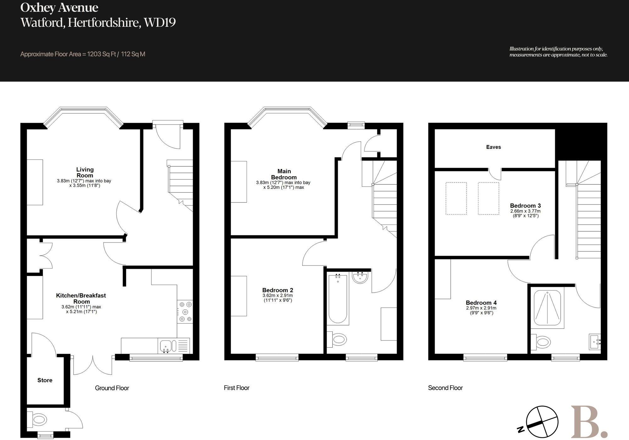 Oxhey Avenue, Watford, WD19 floorplan
