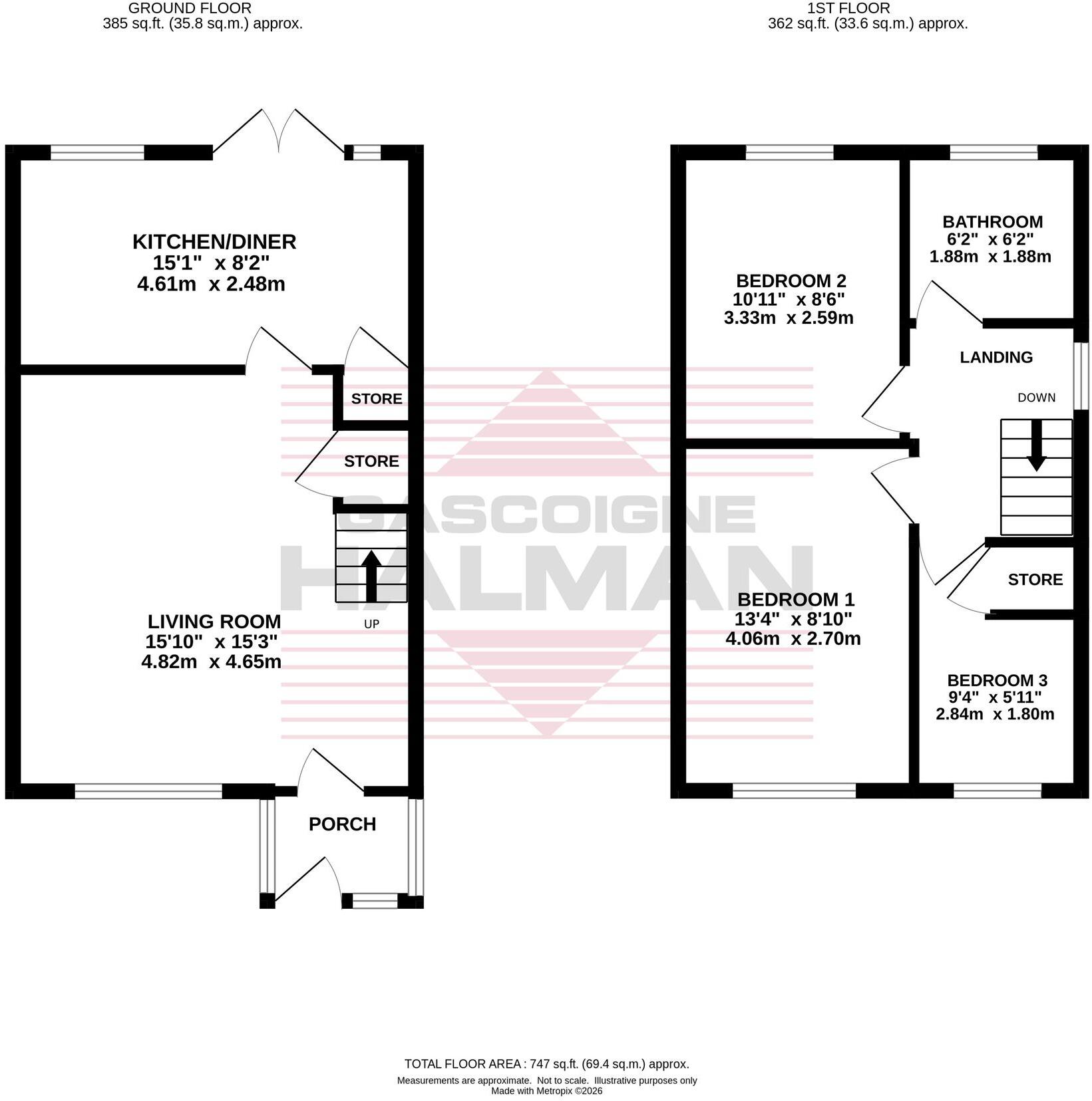Exeter Walk, Bramhall floorplan