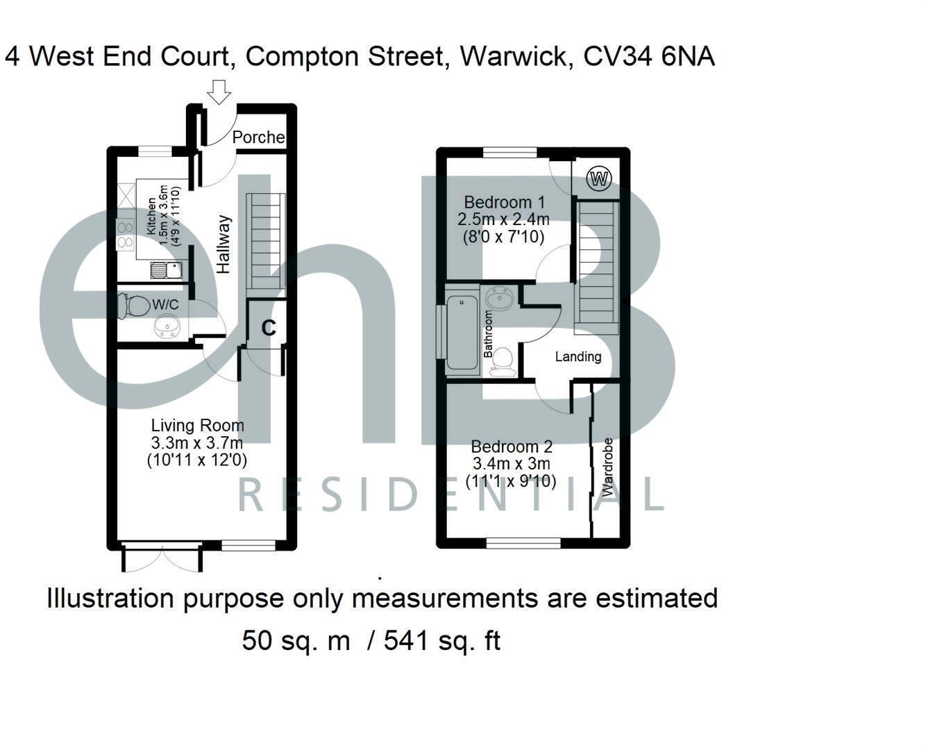 West End Court, Crompton Street, Warwick floorplan