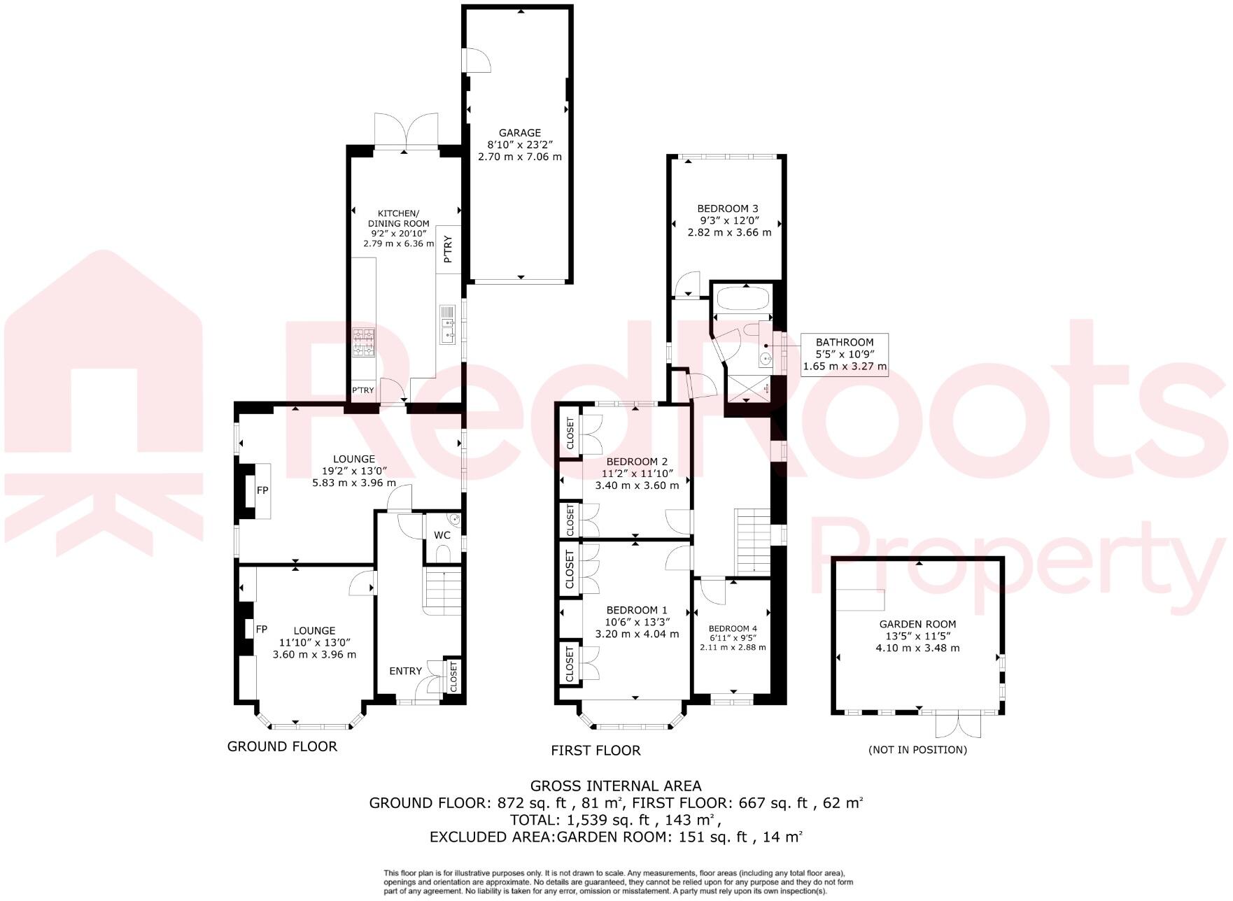 Melton Road, Sprotbrough, Doncaster, South Yorkshire, DN5 floorplan