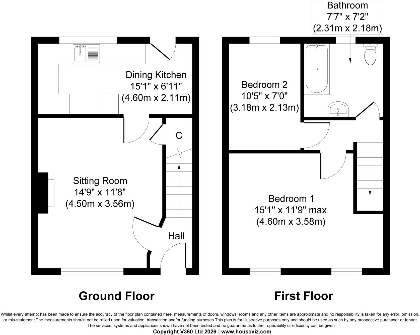 27 Main Road, Eastburn, BD20 7SJ floorplan