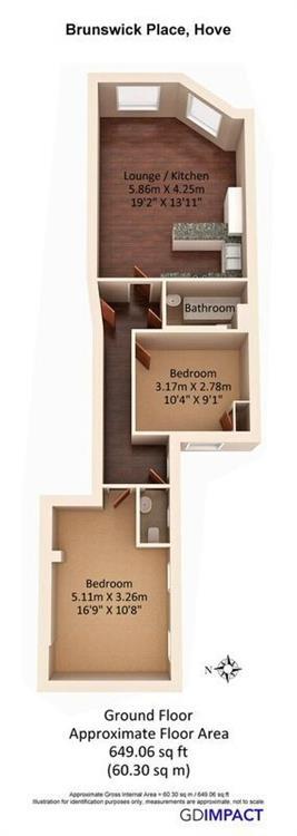 Brunswick Place, Hove floorplan