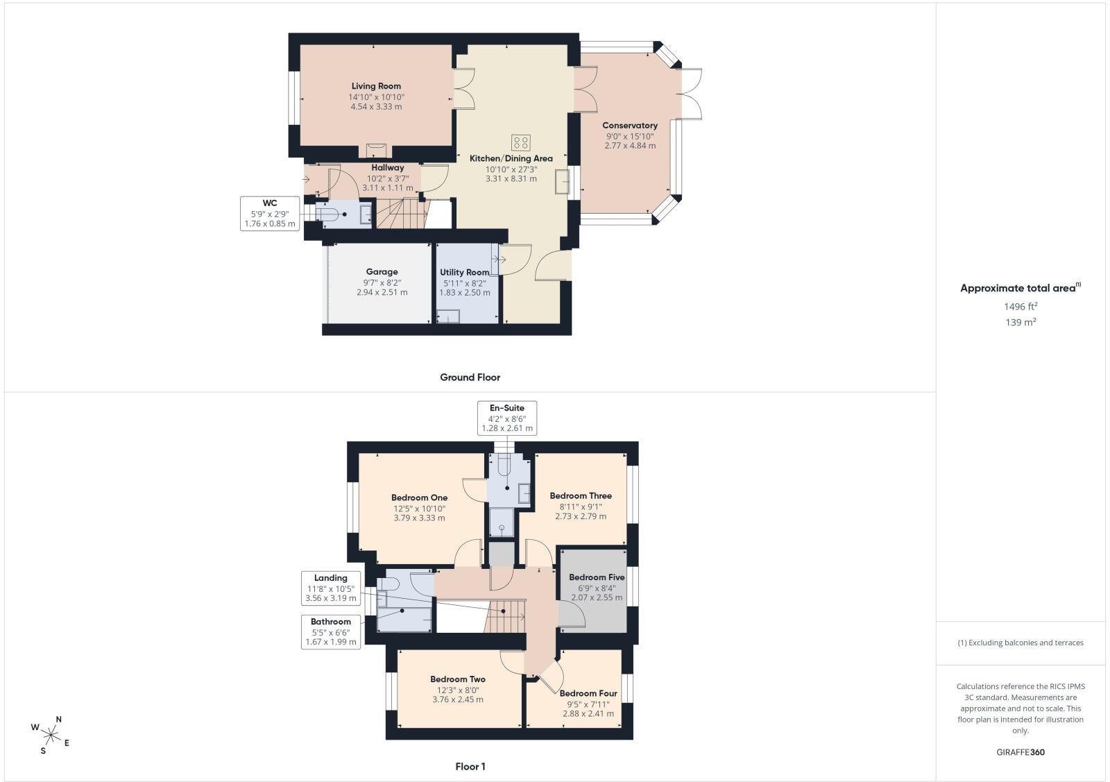 7, Wickham Way, Driffield, YO25 6UU floorplan