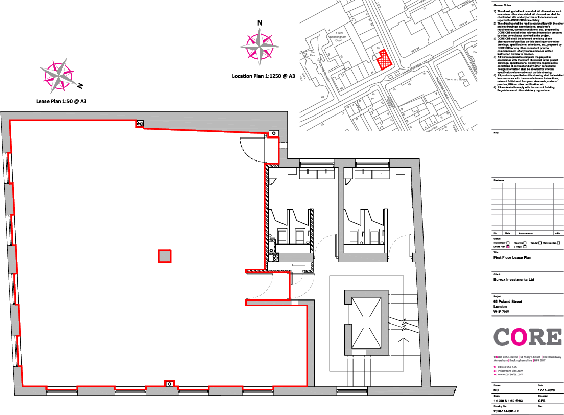 First Floor Lease Plan