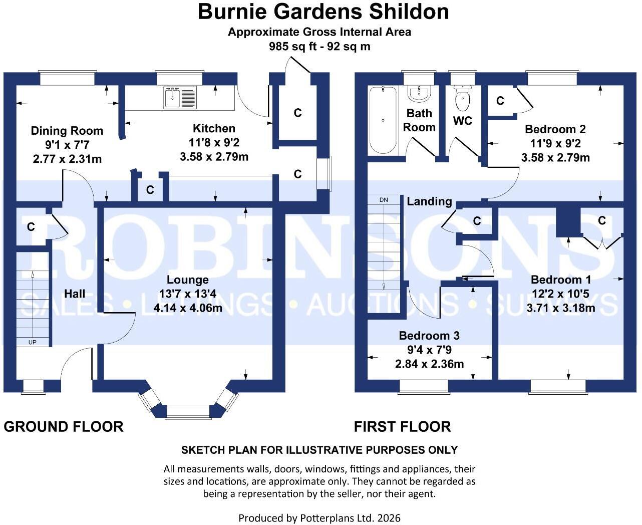 Burnie Gardens, Shildon floorplan