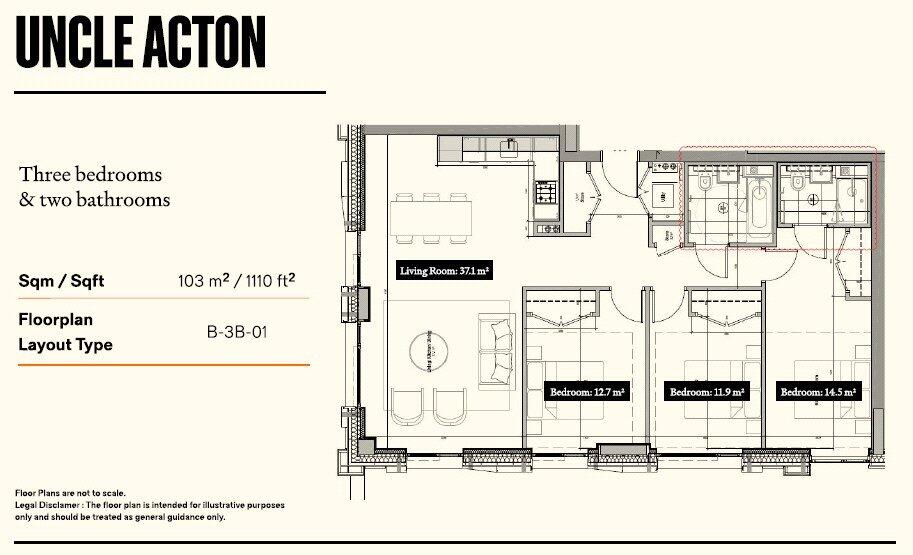 UNCLE, 136 Victoria Road, W3 floorplan