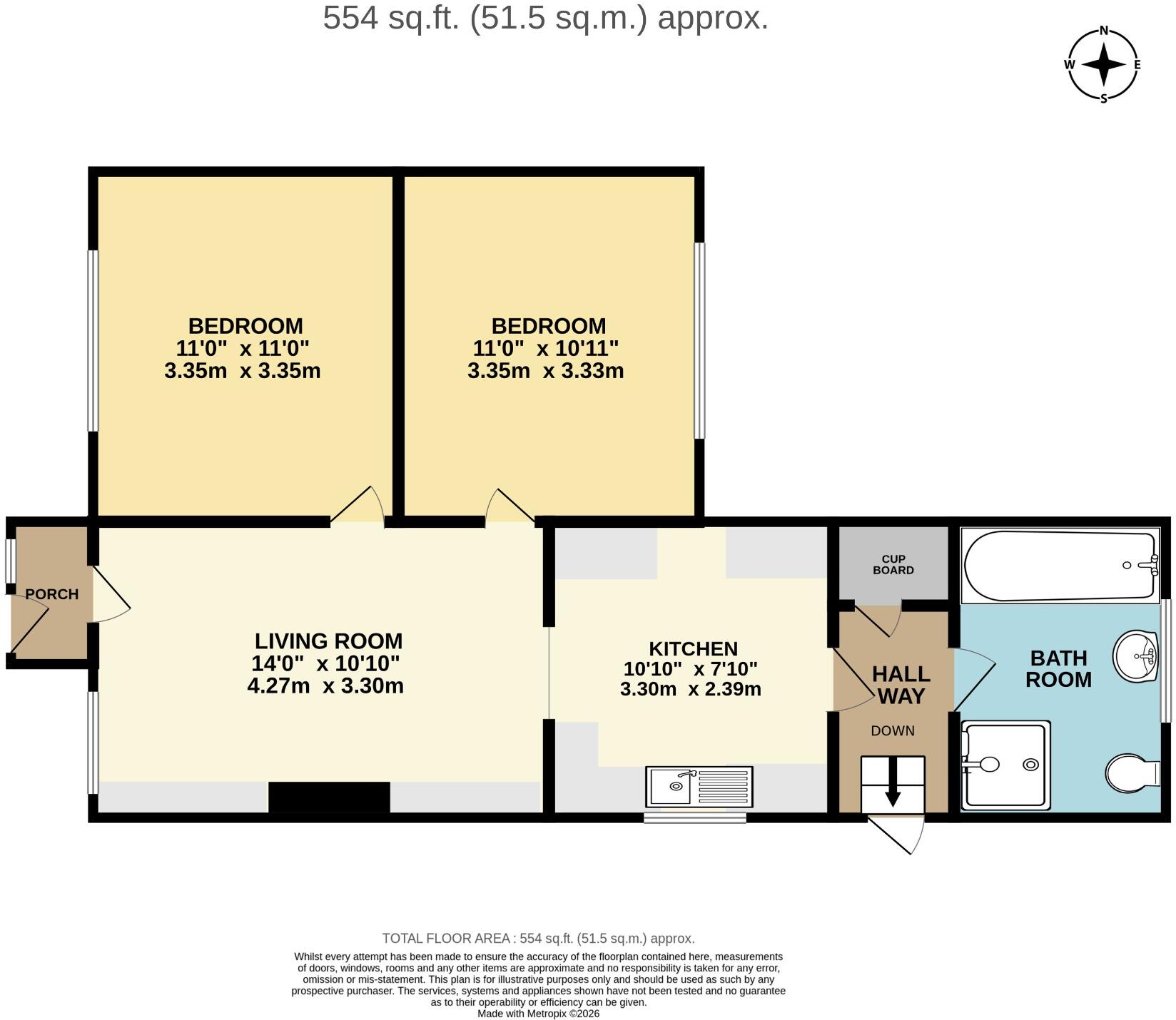 North Road, Clanfield floorplan