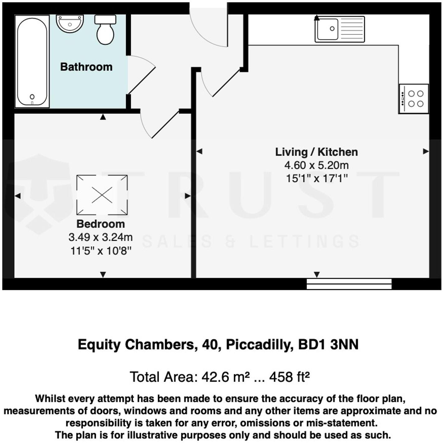 Piccadilly, Equity Chambers, BD1 floorplan
