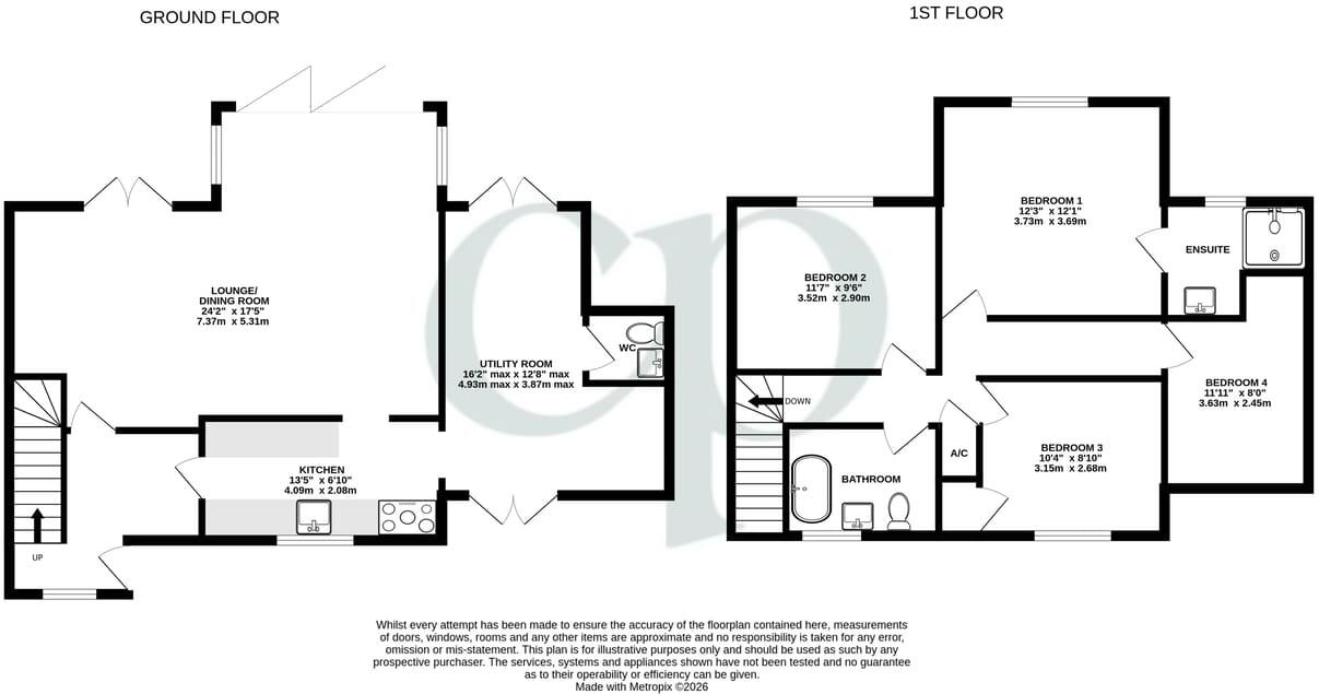 Chiltern Close, Lidlington, Bedfordshire, MK43 floorplan