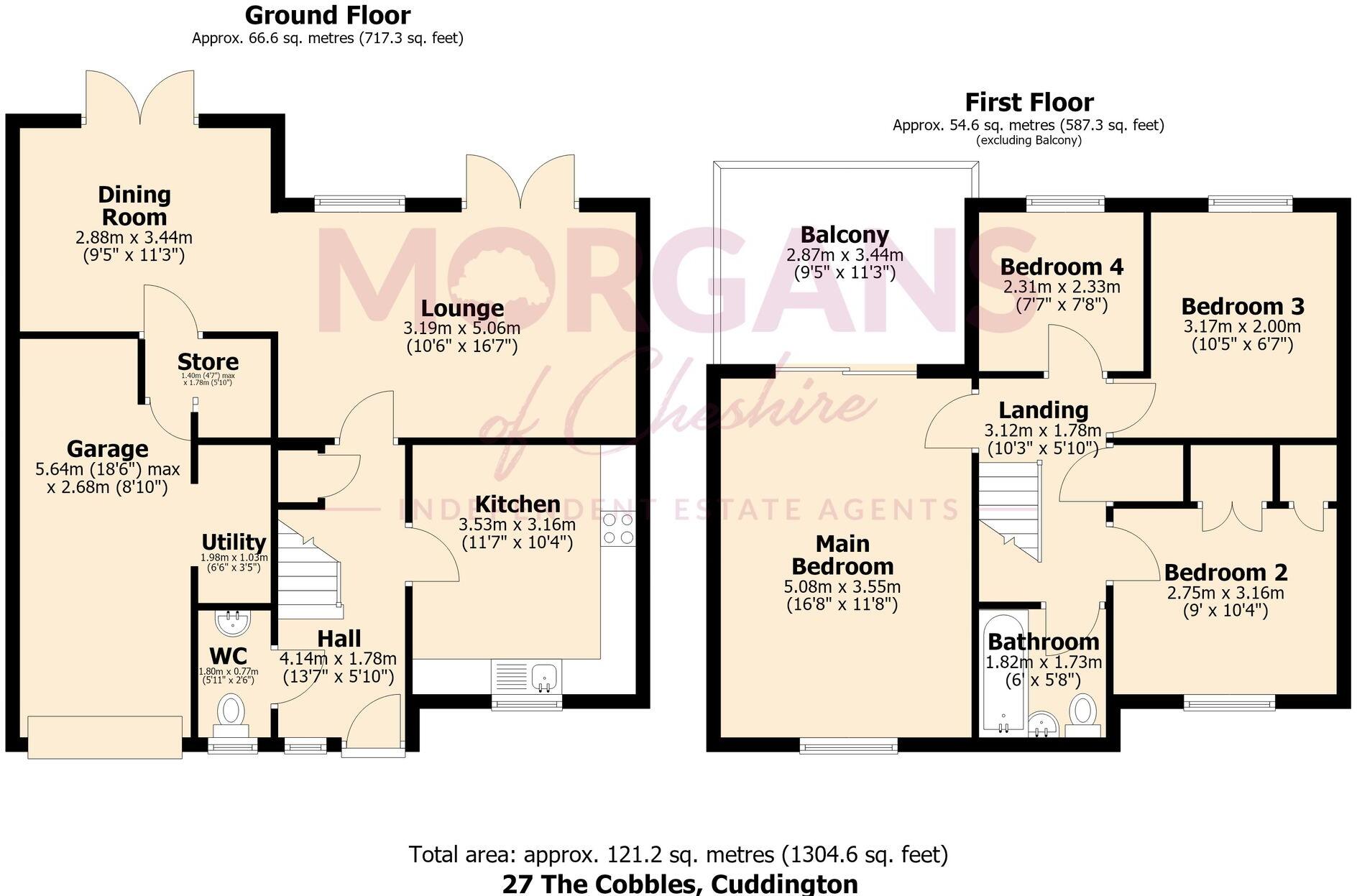 The Cobbles, Cuddington, CW8 floorplan