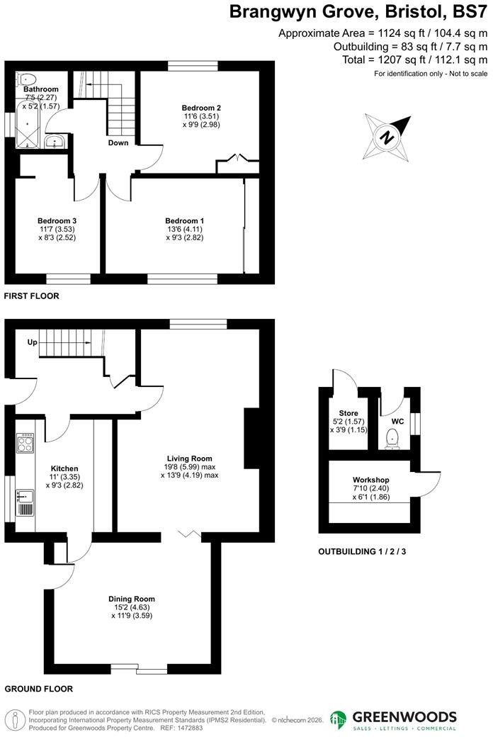 Brangwyn Grove, Bristol floorplan