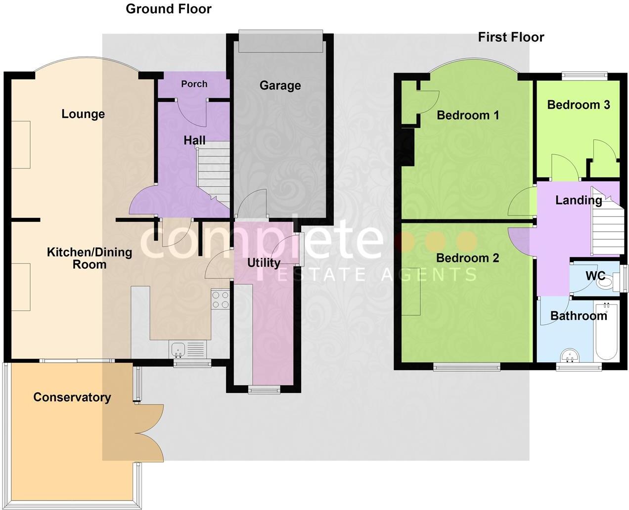 Shakespeare Gardens, Rugby floorplan
