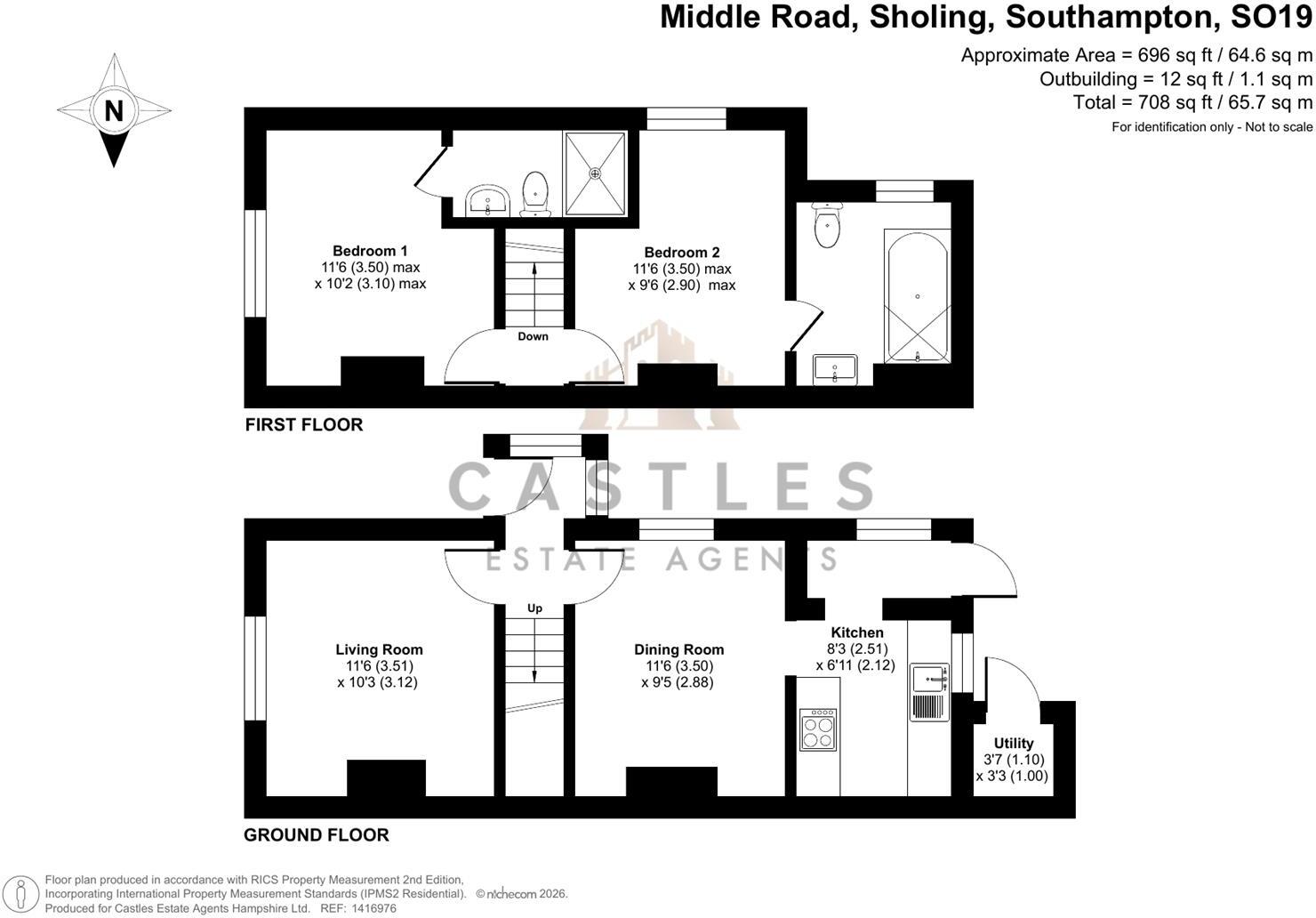 Middle Road, Sholing floorplan
