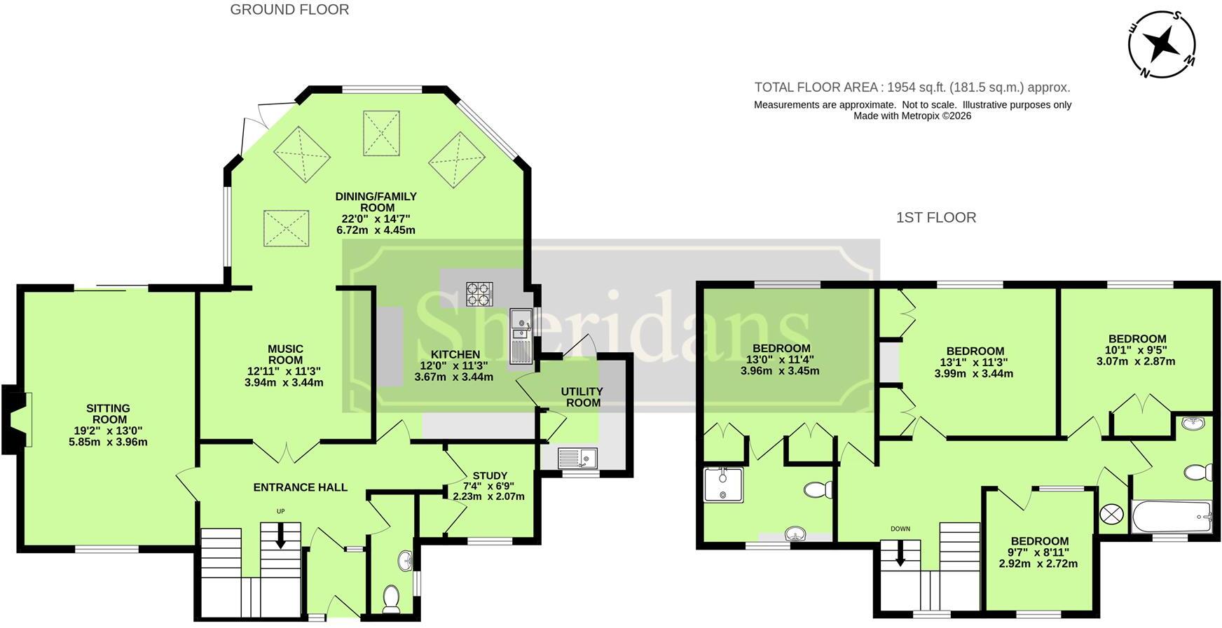 School Road, Risby, Bury St. Edmunds floorplan