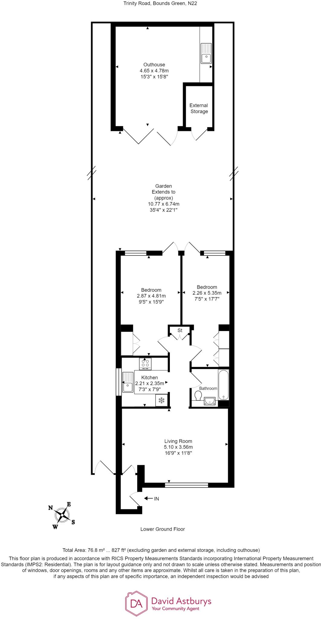 Trinity Road, Bounds Green N22 floorplan