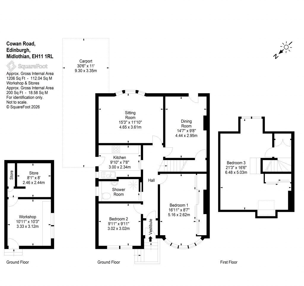 23 Cowan Road, Edinburgh, EH11 1RL floorplan