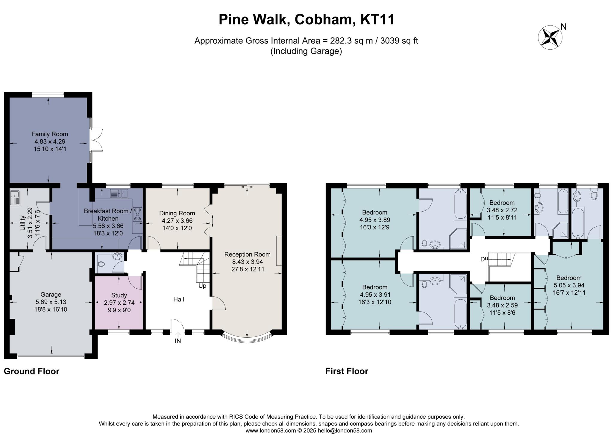 Pine Walk, Cobham, Surrey, KT11 floorplan