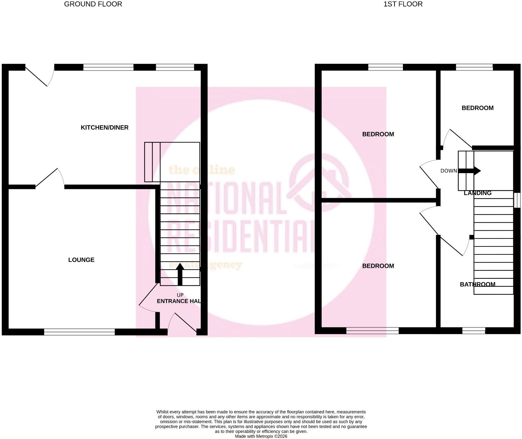 Tenbury Crescent, Nottingham, Nottinghamshire, NG8 floorplan