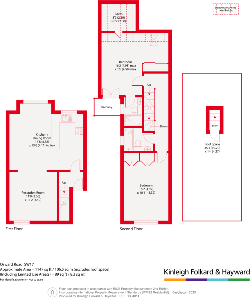 Osward Road, Balham, London, SW17 floorplan